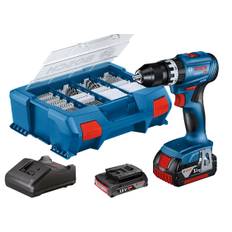 Bosch GSB 18V-45 Professional Akku Slagboremaskine m/82 dele tilbehør