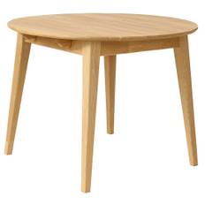 Timbercraft Collection - Genesis Matbord Rund 120 cm ink 2 Iläggsskivor Natural Oak