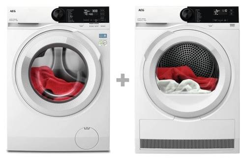 Aeg Lr6e2w94w + Tr7e2w85w Tvätt+Tork Paket