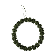 DBKD Paper flake wreath dekorationskrans Ø35 cm Green