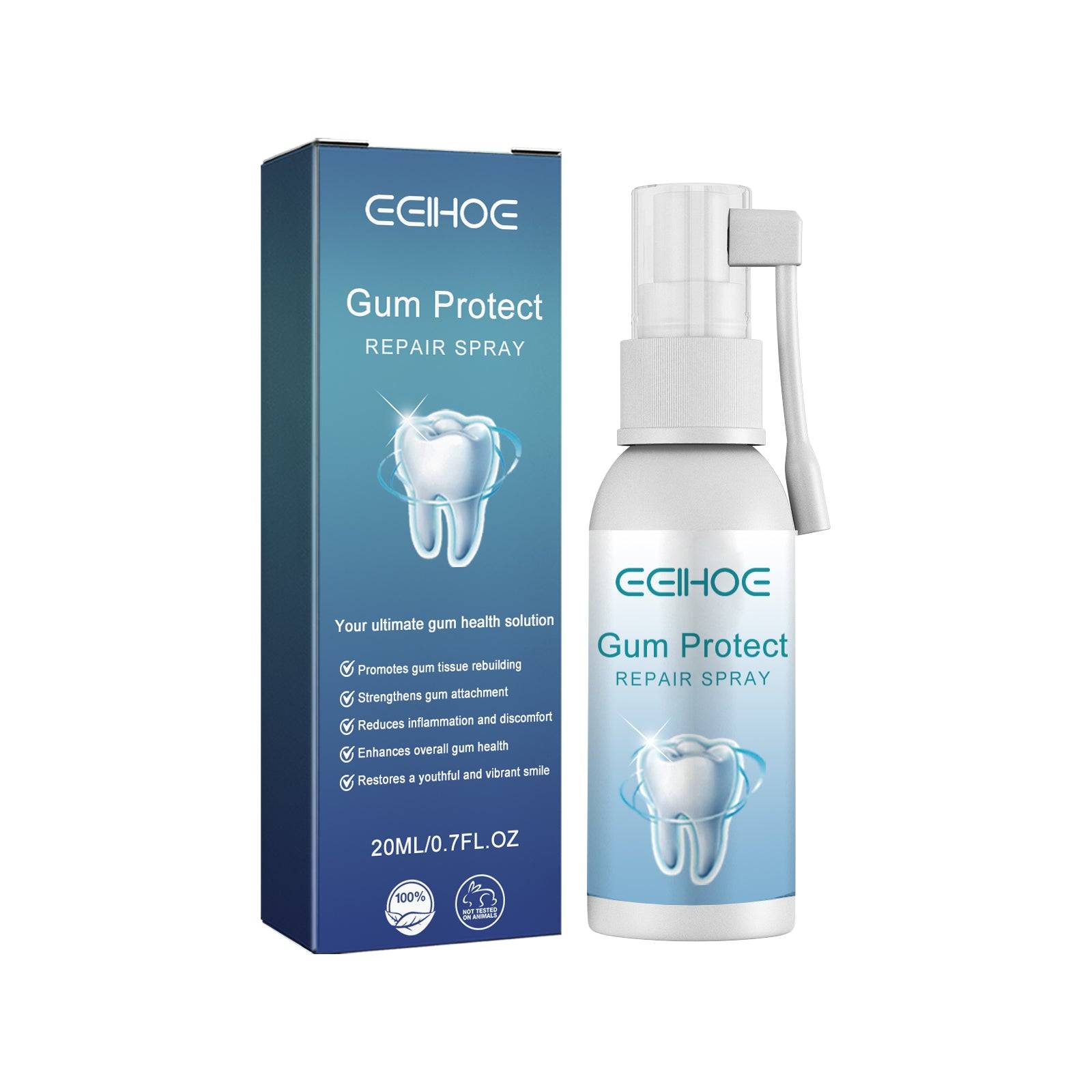 Gum Protect Repair Spray, Relieve Swelling And Pain Of Inflamed Gums Whitening Teeth Oral Cleaning Care Spray - default title