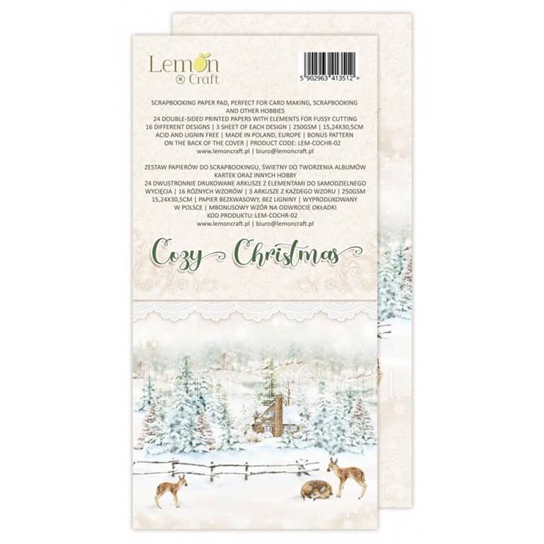Scrapbookingpapper - 30x15cm - Cozy Christmas