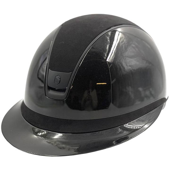 Ridhjälm Miss Shield 2.0 Glossy Alcantara Matt Trim Blazon Svart (M)