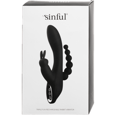 Sinful Triple Fun Opladelig Rabbit Vibrator