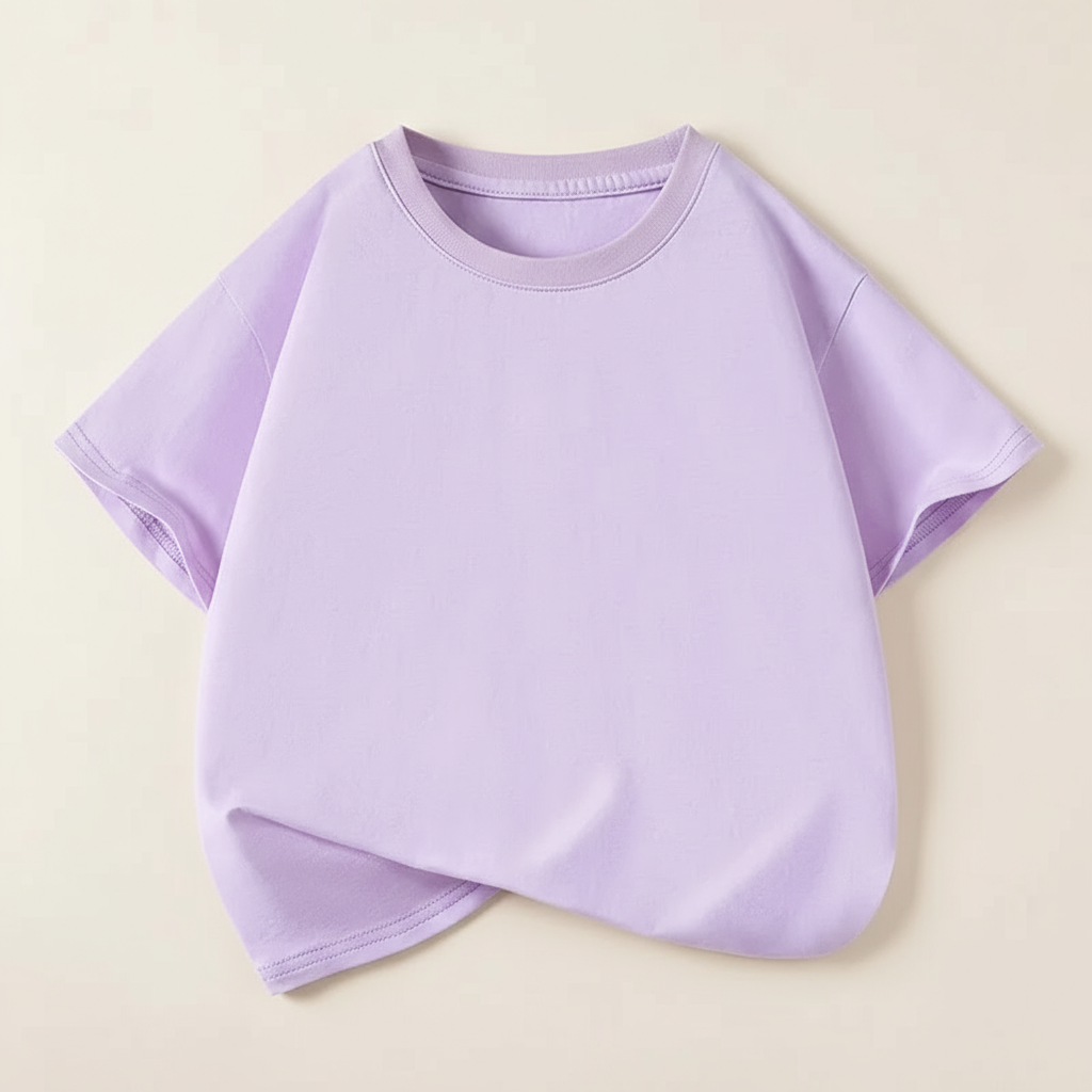 SimpleWear – Casual & Mjuk – Relax Fit T-shirt med rund hals Lila / 150 (11–12 år) | Pedagogiska Träleksaker