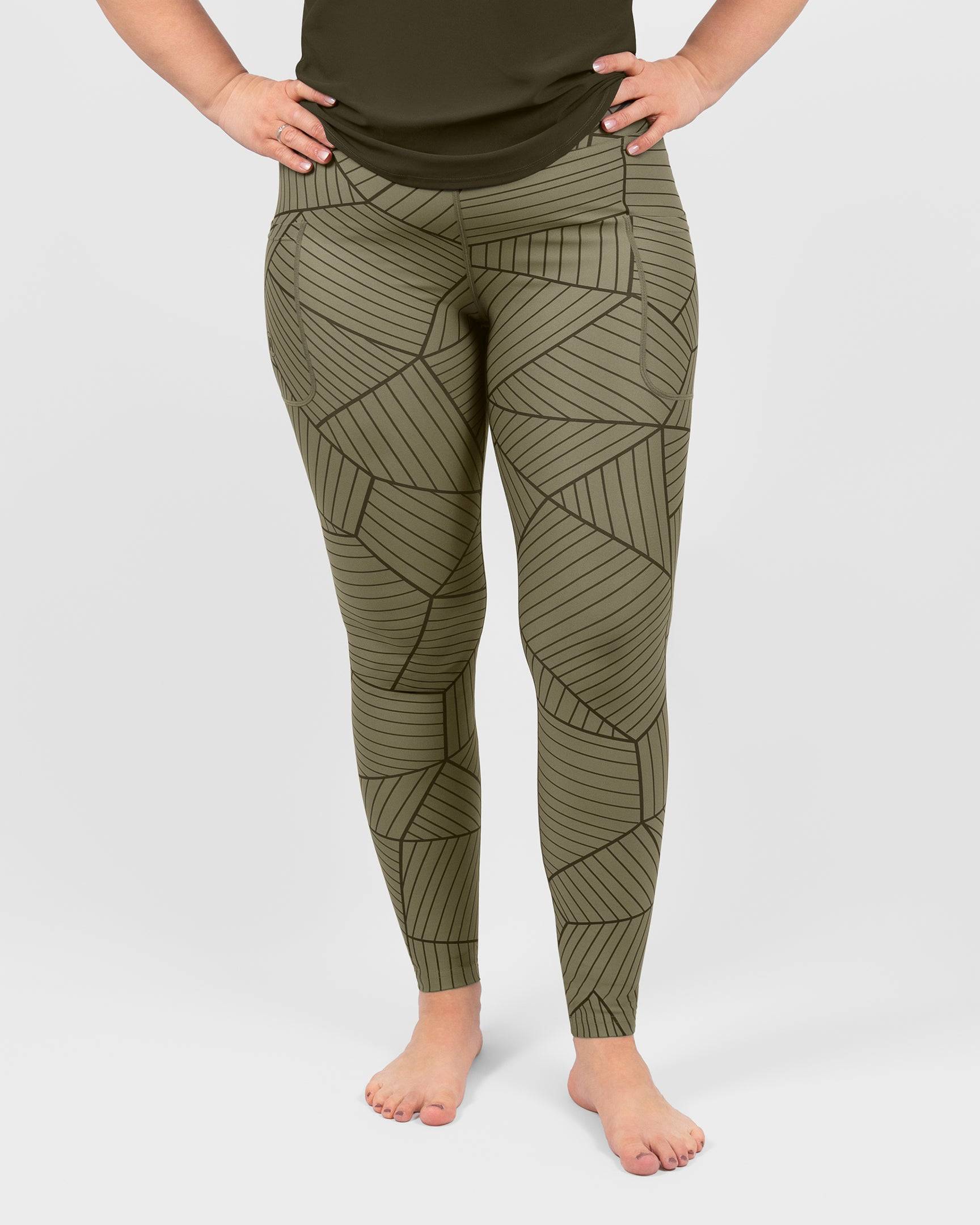Signature Green Lapiz Leggings, XS