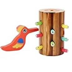 Magnetiska spel för barn, magnetleksaker, WormMING CATKING Toy HOOLEN, magnetisk fågelmatningsspel, pedagogiskt förskolespel för dagligt bruk