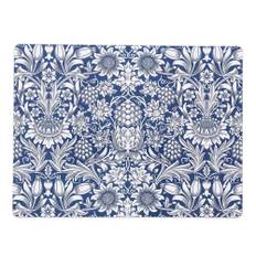 Klippan Yllefabrik - Sunflower Eucalyptus Tree Table Mat Dark Denim - Bordstabletter - William Morris