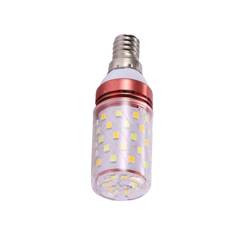5X 3 Color Temperatures Integrated SMD LED Corn Lamp E14 AC85V - 265V Warm White High Light Small LED Light Bulb 12W