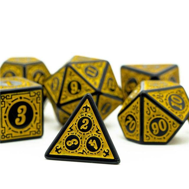 Magisk Dice - Gul rollespilsterning - d10 (10-100)