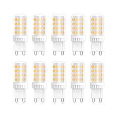 G9 LED-lampor 5W, motsvarande 50 W, 40 W, 33 W, halogenljus, 450 LM, varmvit 2 700K, AC 220 V, standard G9-bas, för takbelysning, kök, sovrum, vardagsrum, förpackning med 10 st