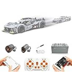 Technik Power motorer set för Lego 42156 Peugeot 9X8 24H Le Mans Hybrid Hypercar (medföljer ej modell)