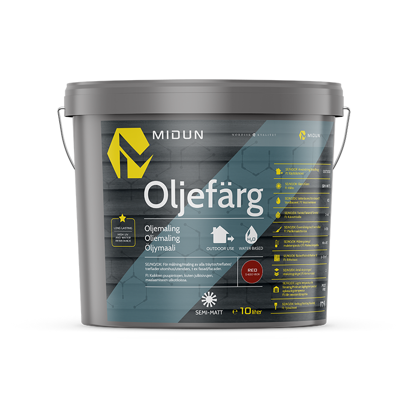 Oljefärg Röd Midun