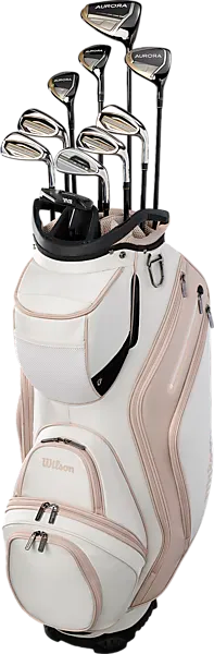 Wilson Aurora Ladies Rh Cart Set Golfklubbor Cream - NO SIZE