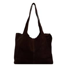 Mango Suede Shopper Bag Brun