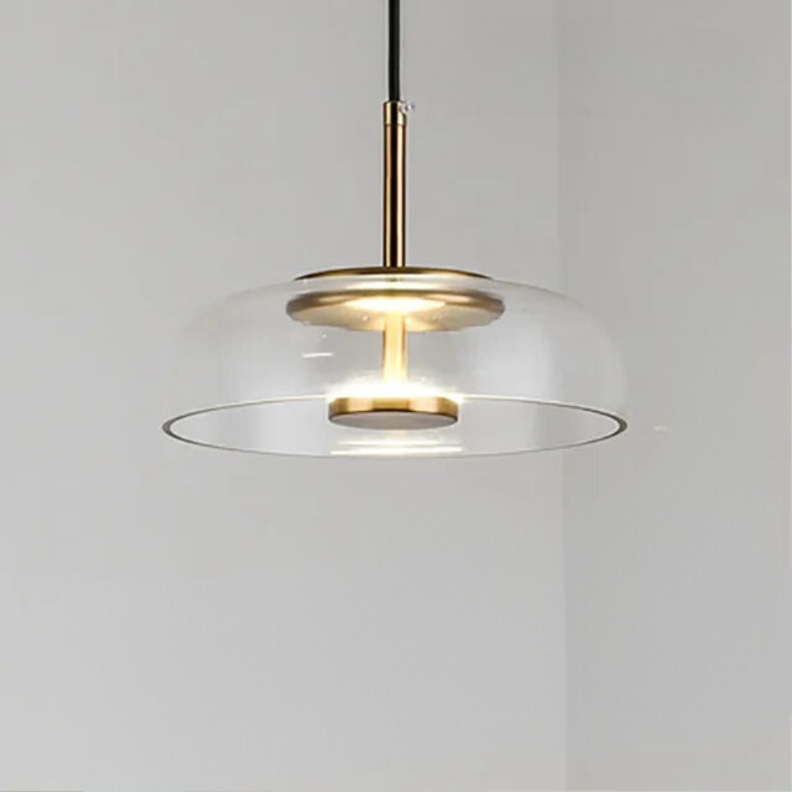 EcoGlow Pendel - Hållbar LED-belysning för varje inredning - Transparent / Naturlig vit