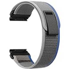 ZoRoll 22 mm QuickFit-armband för Garmin Fenix 7 Pro/Fenix 7/Fenix 6 Pro/Fenix 6/Fenix 5 Plus/Fenix 5, elastiskt ersättningsarmband i nylon med kardborreband för Garmin Epix (2:a gen)/Garmin Epix,