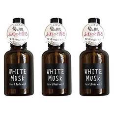 of JohnsBlend Hair Body Mist JohnsBlend White Musk 105ml [Set 3] & (x 3)