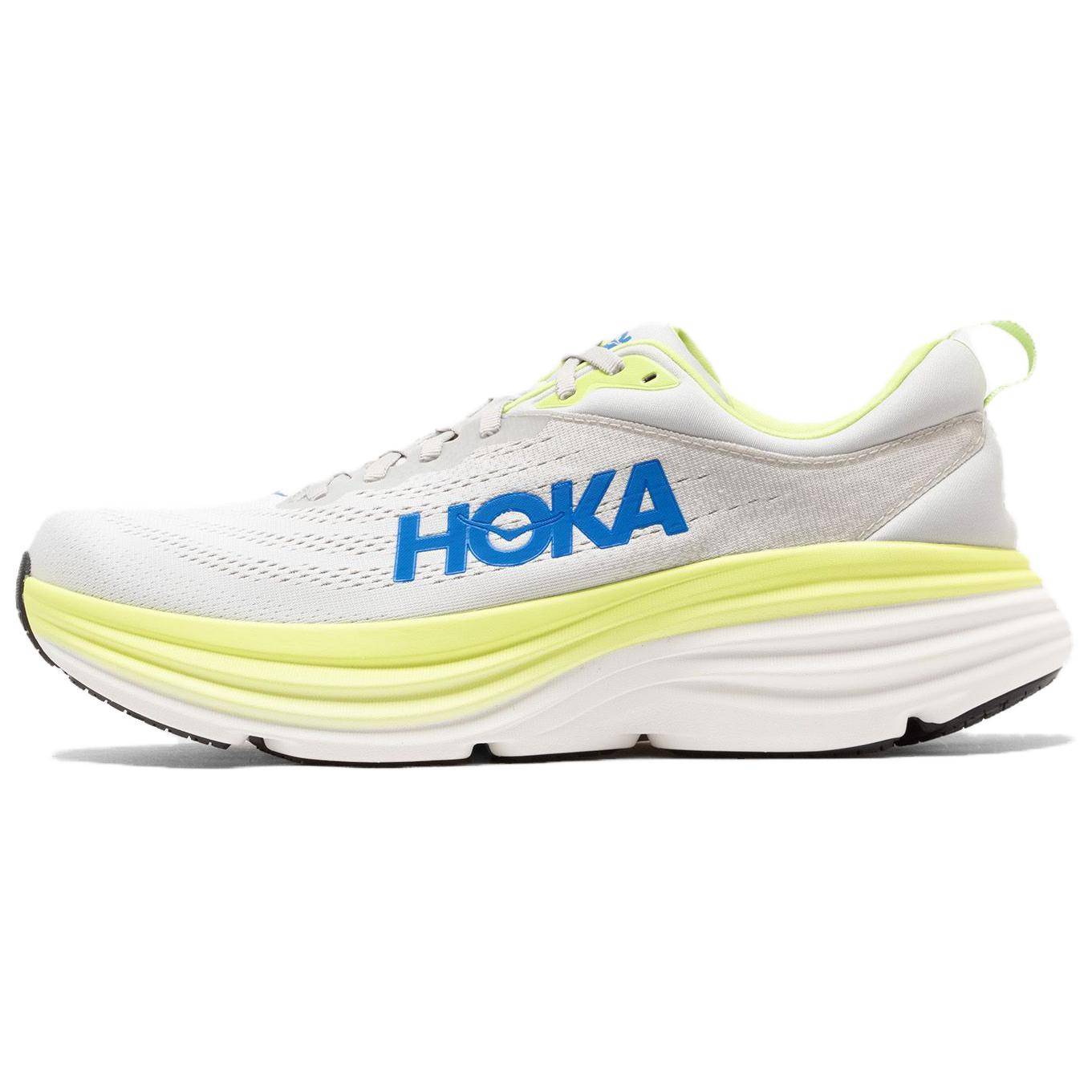 HOKA Bondi 8 Stardust Lettuce Herr Sneakers Grå 1123202-STTC cm