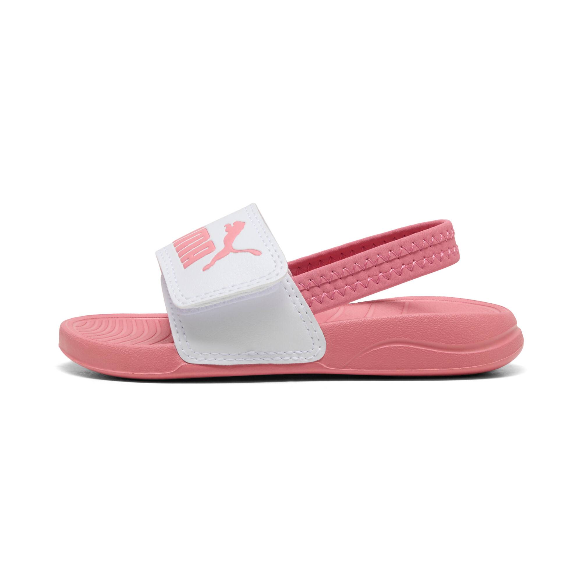 PUMA Popcat 20 Backstrap Babies' Sandals, Shoes, White/Wild Pink/Wild Pink, 25