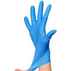 100 st engångshandskar icke latex non vinyl nitril engångstunna handskar klass kökstillbehör matlagningsstorlek sl mycket - Blå / L