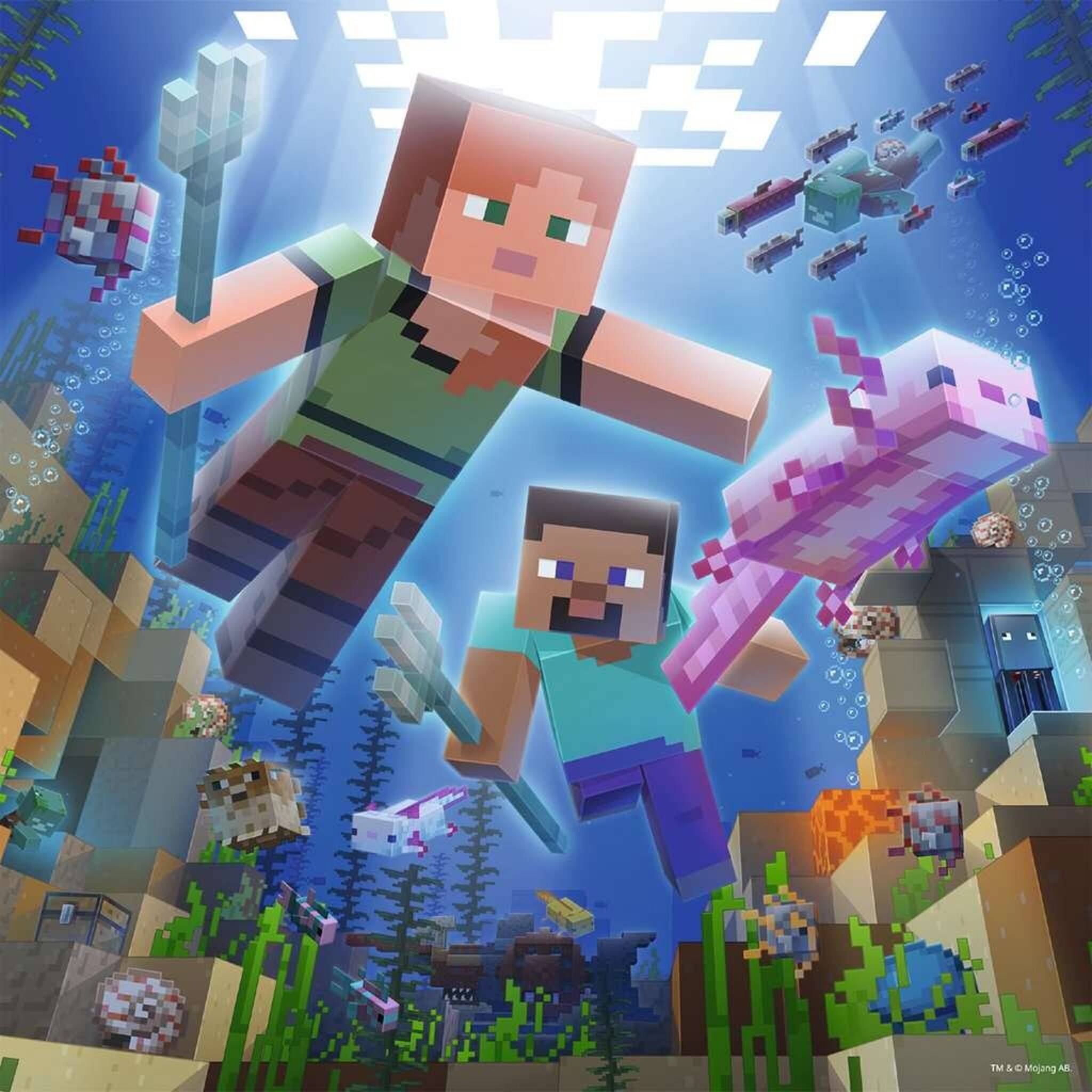 Ravensburger Puslespil - Minecraft 3x49 brikker