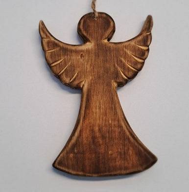 Ängel Hängande Brun 16cm