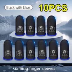 TEMU 10pcs/set Gaming Finger Sleeve Breathable Finger Sleeve Gaming, For Gaming Thumb Sleeves Mobile Gaming Finger Protector, Sweatproof, , Touch Screen Gaming Thumb Glove
