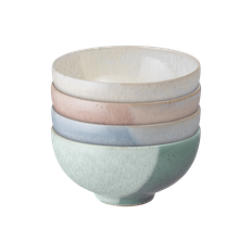 Kiln Pastels Accent Rice Bowl Set Of 4