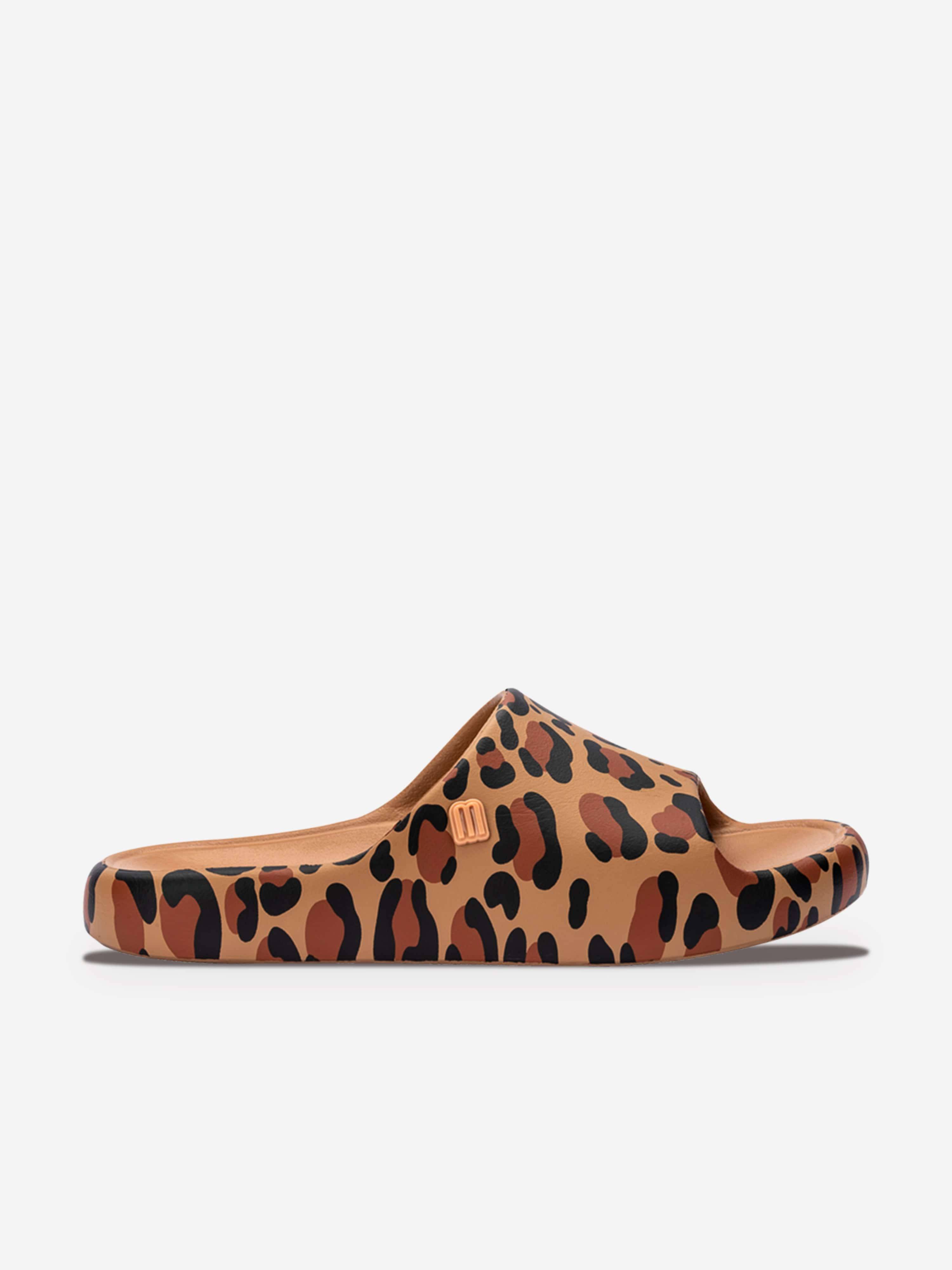 Mini Melissa Girls Free Print Sliders in Brown - Brown / EU 28 - 29 UK 10 (EU 28 - 29 UK 10)
