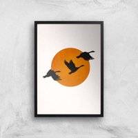 Borris Photography Coming Home Giclee Art Print - A3 - Black Frame