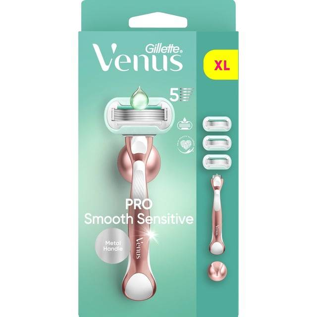 Gillette Venus Pro Smooth Sensitive Rakhyvel & 3 st Rakblad Samt Duschhållare