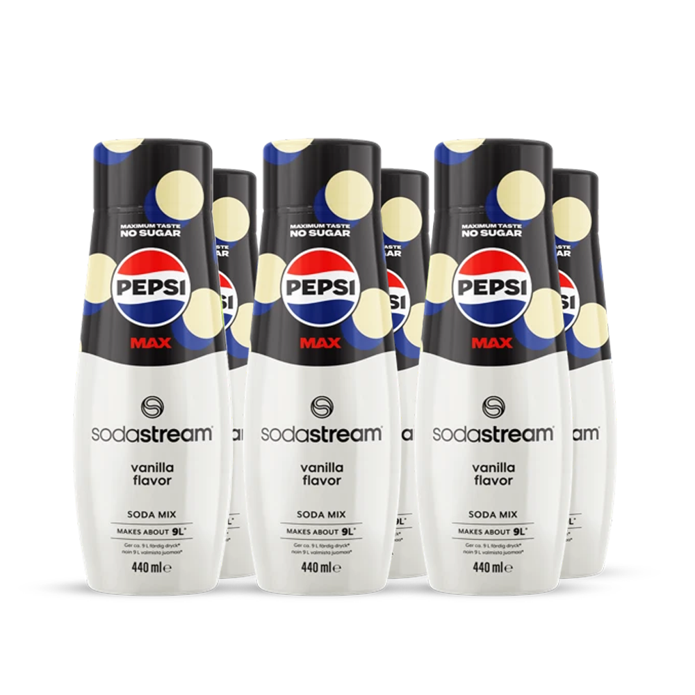 SodaStream 6-pak Pepsi Max Vanilla
