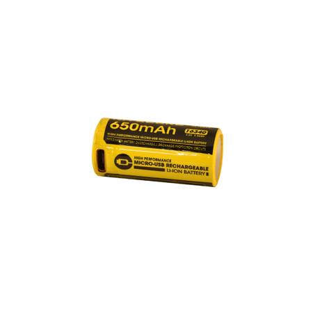 Nitecore Batteri Li-ion RCR123 usb 16340