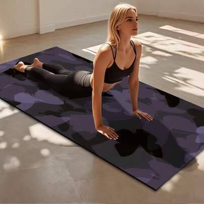 1 st 71*22 tums yogamatta, olika blommönster tillgängliga - halkfri slitstark extra bred och tjock fitnessmatta, yogamatta för hemmabruk och professio - Multifärgad (180*57 cm)