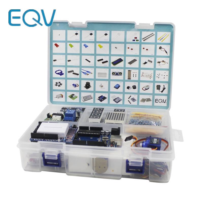 Elego UNO Project The Most Complete Starter Kit for Arduino UNO R3 Mega2560 Nano with Tutorial / Power Supply / Stepper Motor