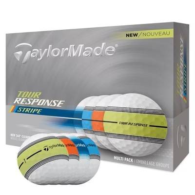 TaylorMade Tour Response Neon Stripe Multi Color Golfbolde