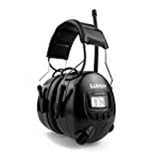 EARMUFF Gehörschutz mit AM/FM Radio, AUX Anschluss & 31 dB Dämmung | Radio hören & Musik vom Handy abspielen | elektronischer Ohrenschutz für Erwachsene | Schallschutz für Baustellen & Gartenarbeit