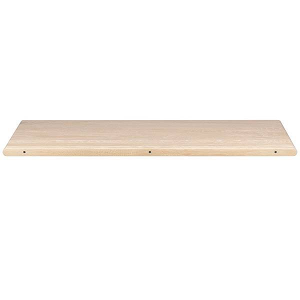 Haslev Ida tillægsplade - massiv - 120x48 cm - hvidolieret eg