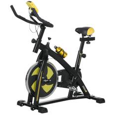 Motionscykel, tyst, justerbart motstånd, pulssensor, monitor, gul