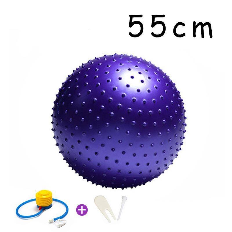 55cm/65cm/75cm/85cm Point Massageboll Yogaboll med Pump Hedgehog Fitnessbollar Fitball Pilates Balansträning Sport GYM