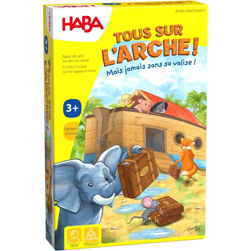 HABA - Jeux de société - Tous sur l'arche ! - Jeu de mémoire...