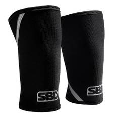 SBD Knee Sleeves - Momentum 7mm Powerlifting - Black/White - XS