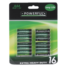 AAA-batterier 16x