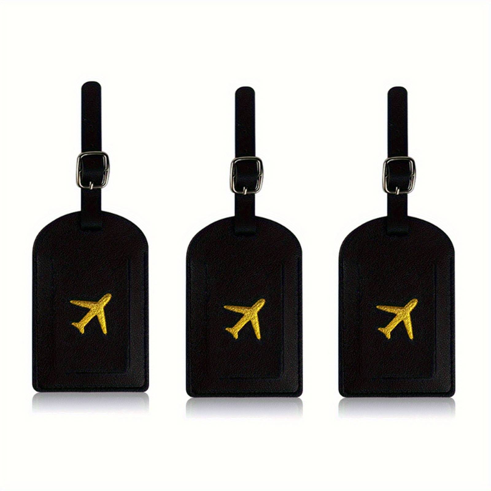 3pcs Luggage Tags, Premium Luggage Tags Privacy Travel Bag Labels Suitcase Tags