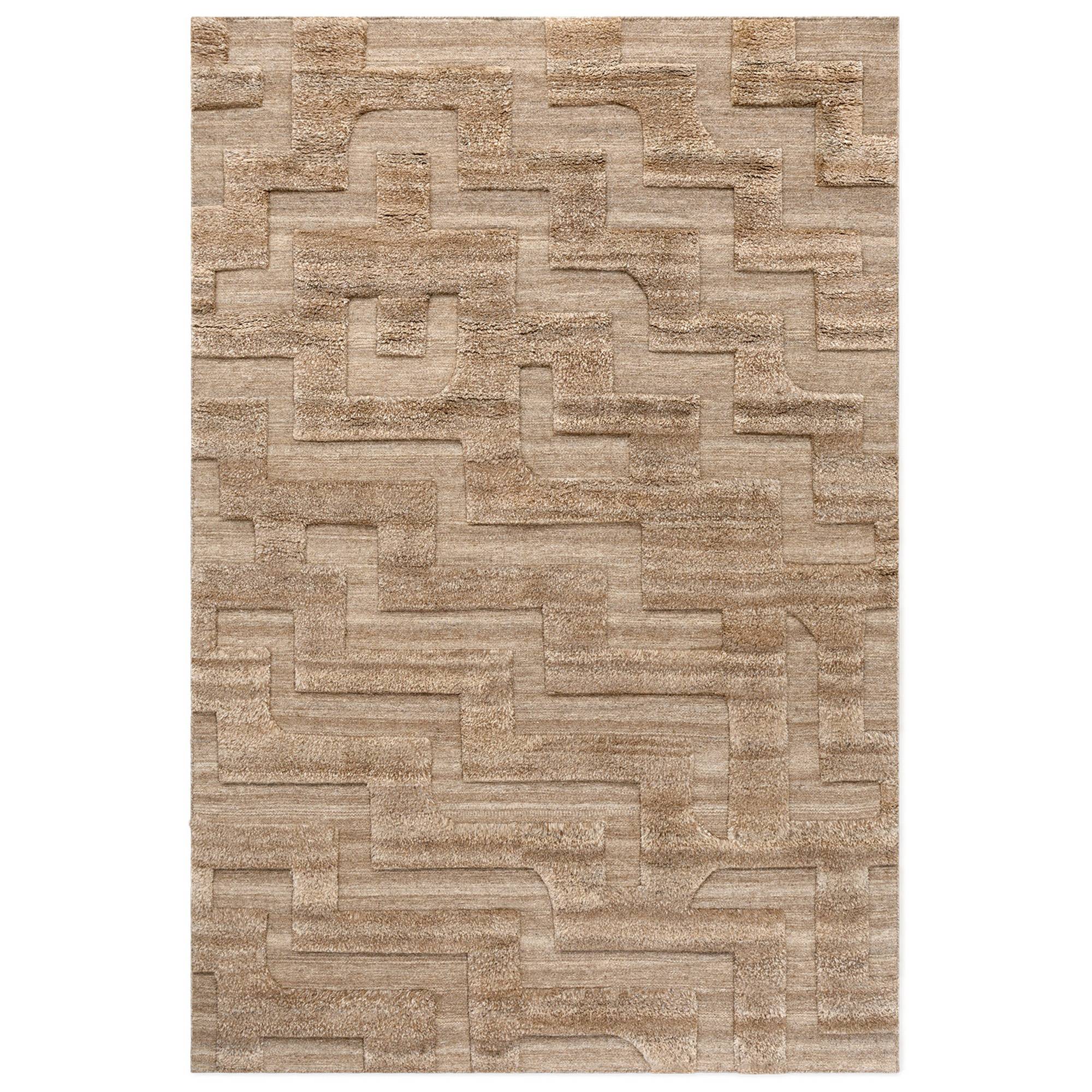 Nordic Knots - Boho Brown Mix 170 x 240 cm - Mønstrede tæpper - Uld