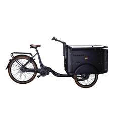 Cangoo Elcykel med Låda Keewee - Svart
