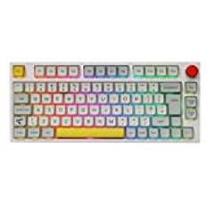 EPOMAKER Theory TH80 PRO ISO (UK) Mekaniskt tangentbord med 75 %-layout, Hot-Swap, RGB, 2,4 Ghz/Bluetooth 5.0/kabelanslutning, MDA PBT-tangenter och knappstyrning för Windows/Mac/PS4/PS5/Xbox