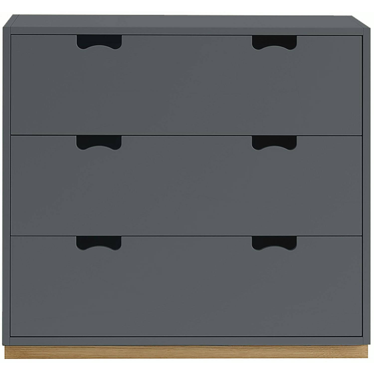 Asplund Snow A3 Kommode - Kommoder Eg Storm Grey - 01100240.