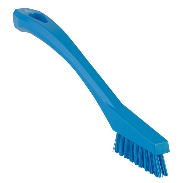 Vikan Detail brush, 205 mm, very stiff, blue